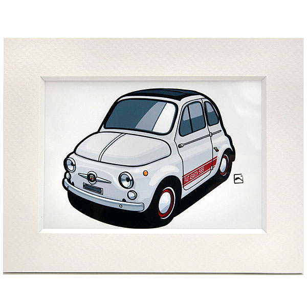 ABARTH 595スモールイラストレーション by 林部研一