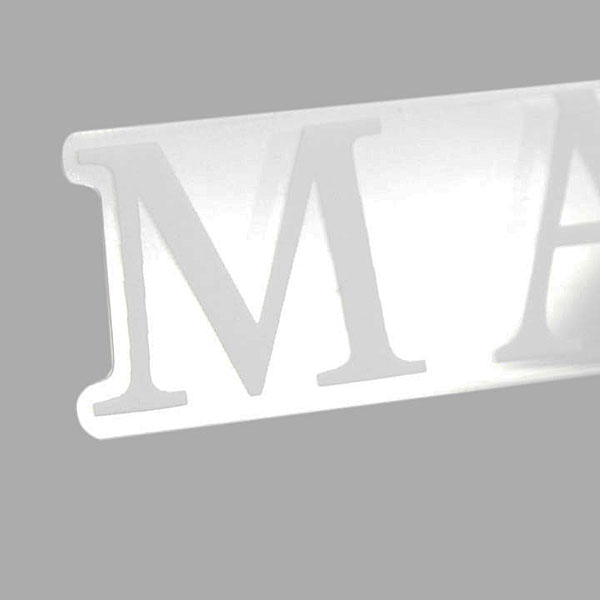 MASERATI Logo Sticker(Die Cut/White)