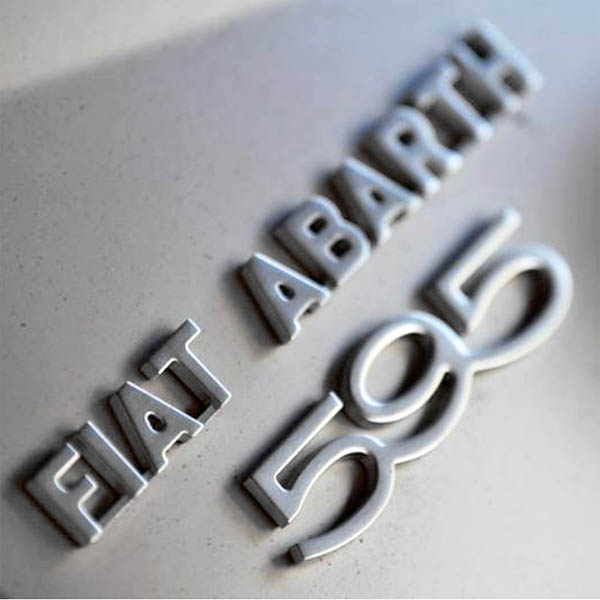 ABARTH Genuine 595 50th Anniversary Rear Logo Script