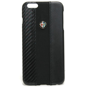 Alfa Romeo純正iPhone6/6s Plus背面ケース-Stripe-ブラック/ブラック