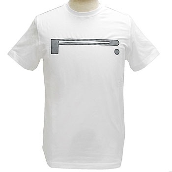 PIRELLI純正ロゴTシャツ-ストレッチタイプ/ホワイト-