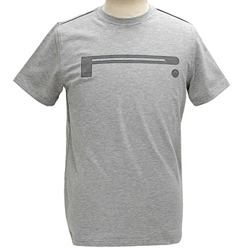PIRELLI純正ロゴTシャツ-ストレッチタイプ/ライトグレー-