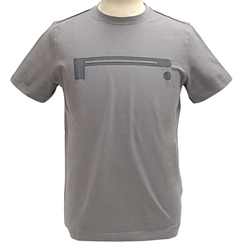 PIRELLI純正ロゴTシャツ-ストレッチタイプ/グレー-