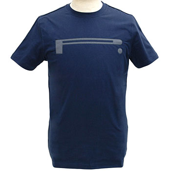 PIRELLI純正ロゴTシャツ-ストレッチタイプ/ネイビー-