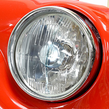 FIAT初代500フロントパネルオブジェ(ライト点灯)