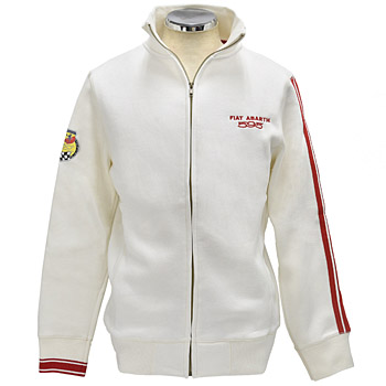 ABARTH 595 Zip-up Felpa/White