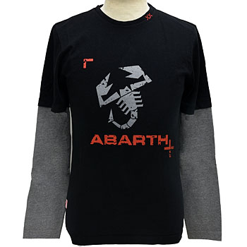 ABARTH Long Sleeves T-Shirts-Logo/Black-