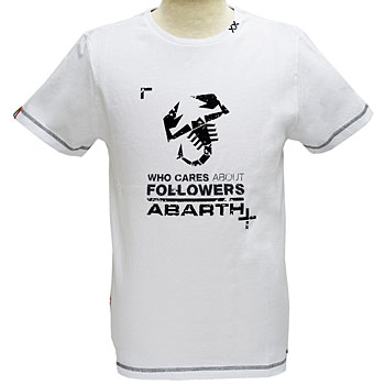 ABARTH T-Shirts-FOLLOWERS/White-