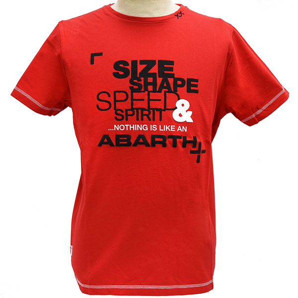 ABARTH SIZE SHAPE SPEED & SPIRIT T-shirts/Red