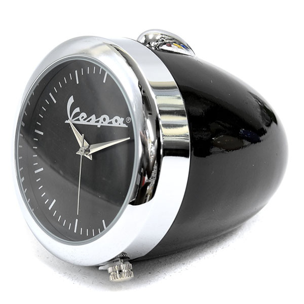Vespa Official Headlight Clock(Black)
