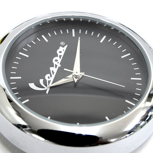 Vespa Official Headlight Clock(Black)