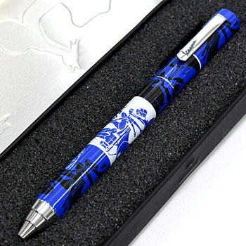 Vespa Official Ballpoint Pen-Blue-