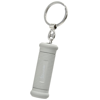 Vespa Official Handle Grip Shaped LED Light Keyring(Silver)