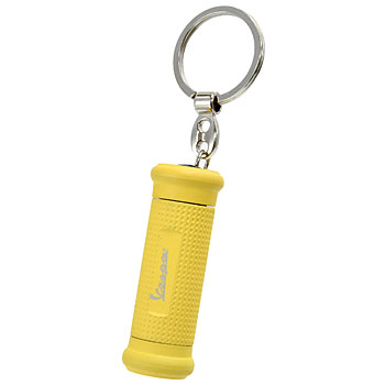 Vespa Official Handle Grip Shaped LED Light Keyring(Yellow)