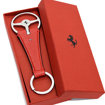 Ferrari Leather Keyring(Red)