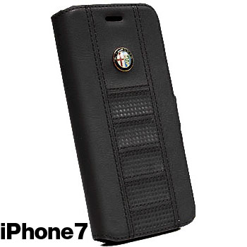 Alfa Romeo iPhone7/6/6s Book Type Case(Black)