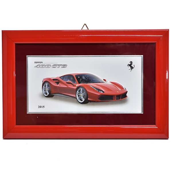 Ferrari純正488GTB額装プレート/Ferrari 2015年度退職者記念用