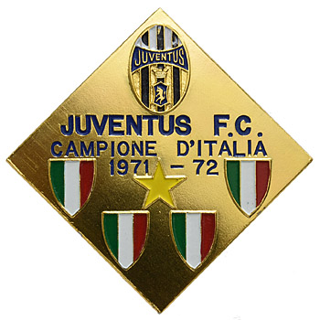 JUVENTUS 1971-1972 ITALIA Champion Memorial Plate