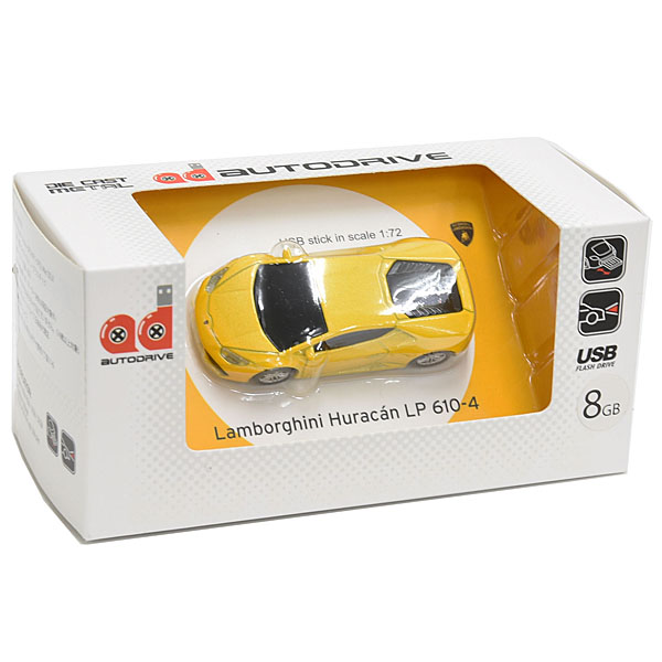 1/68 Lamborghini HuracanミニチュアUSBメモリ(イエロー/8GB)