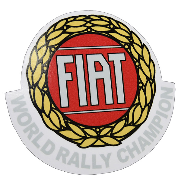 FIAT World Rally Champion Vintage Type Sticker Set