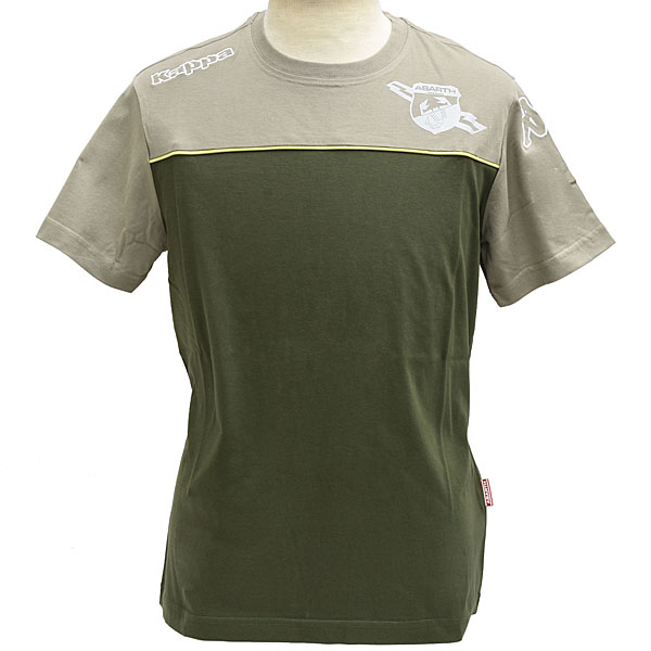 ABARTH bi-color T-shirts(Military) by Kappa