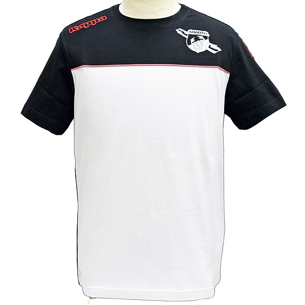 ABARTH Bi-Color T-Shirts(Black & White) by Kappa