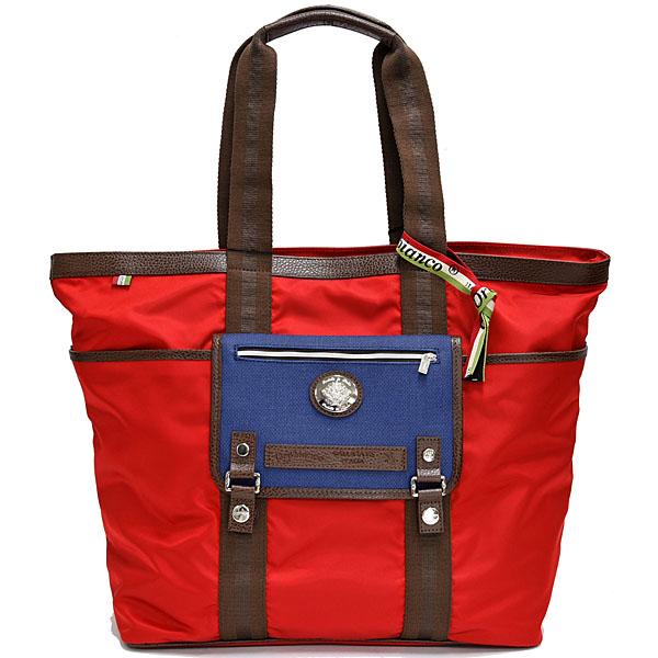 Alfa Romeo Tote Bag (Red/Brown) by Orobianco