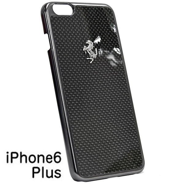 Ferrari½ãÀµ iPhone6/6s Plus ¥ê¥¢¥ë¥«¡¼¥Ü¥óÇØÌÌ¥±¡¼¥¹(¥Ö¥é¥Ã¥¯)