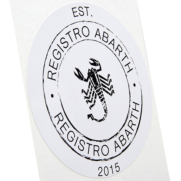 REGISTRO ABARTH Sticker(White)