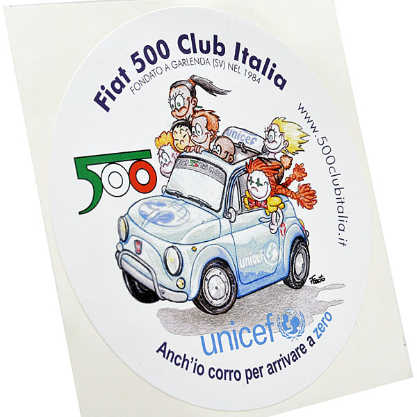 FIAT 500 CLUB ITALIA-unicef Sticker