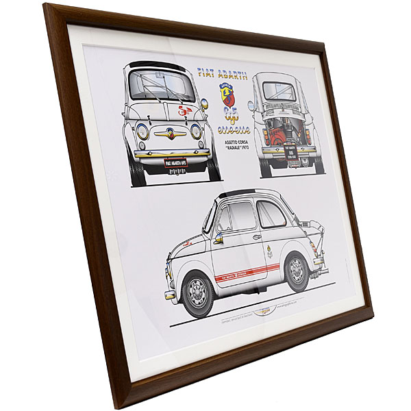 FIAT ABARTH 1000 esseesse Poster with Frame