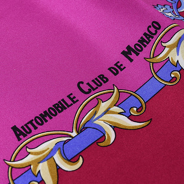 AUTOMOBILE CLUB DE MONACO Official Silk Scarf(Pink)