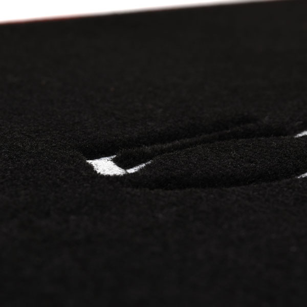 FIAT 500/ABARTH 500 trunk mat(black/500 white logo/gray piping)