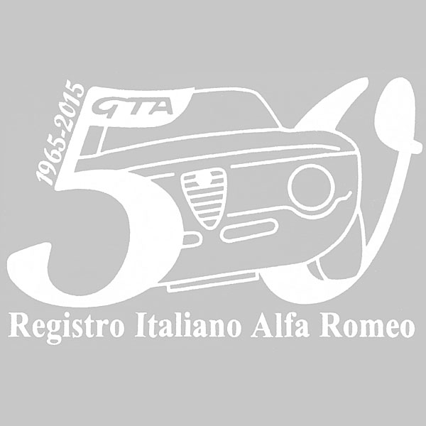 Alfa Romeo GIULIA GTA 50ǯǰƥå(ۥ磻) by RIA(Registro Italiano Alfa Romeo)