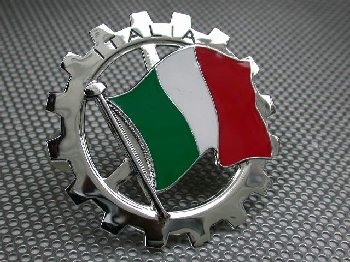 Italian Flag Grill Emblem