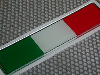 Italian Flag 3D Sticker(110mm)