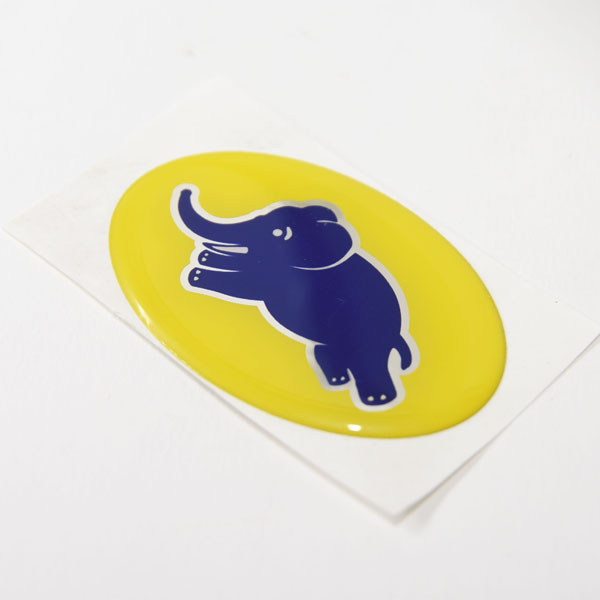 LANCIA Elefantino 3D Oval Sticker