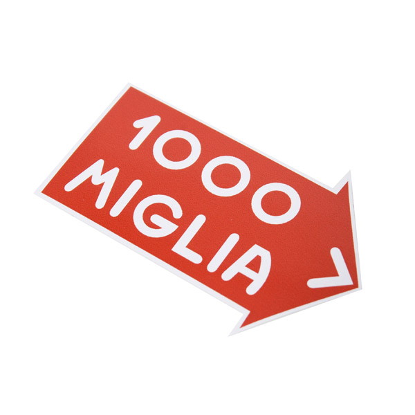 1000 MIGLIA Official Sticker(White Outline/S)