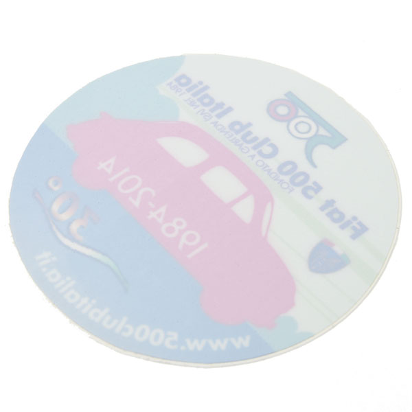 FIAT 500 CLUB ITALIA 2014 Sticker(Reverse Type)
