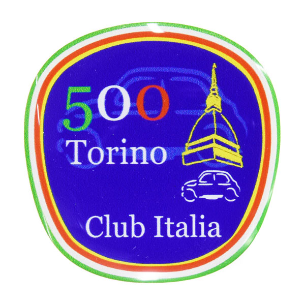 CLUB FIAT 500 TORINO 3D Sticker