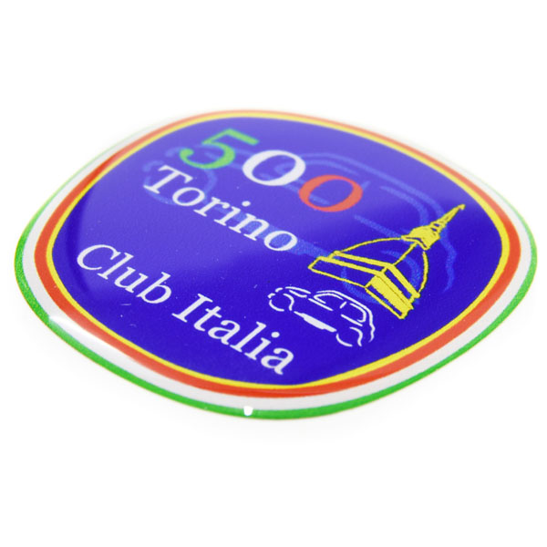 CLUB FIAT 500 TORINO 3D Sticker