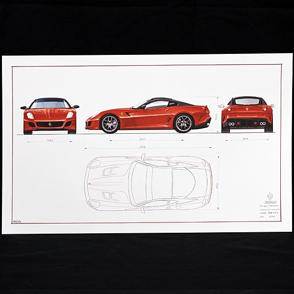 Ferrari純正GTOプレミアムビュー招待者贈呈用リトグラフセット