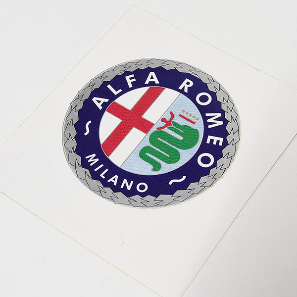Alfa Romeo MILANO Emblem Shaped Sticker (51mm)