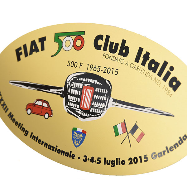 FIAT 500 CLUB ITALIA 2015 Meeting Memorial Badge
