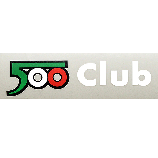 FIAT 500 CLUB ITALIA FIAT 500 60 anni Memorial Sticker(Die Cut)  