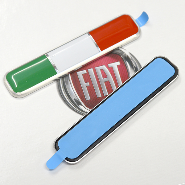 FIAT Genuine Italian Flag Emblem Set