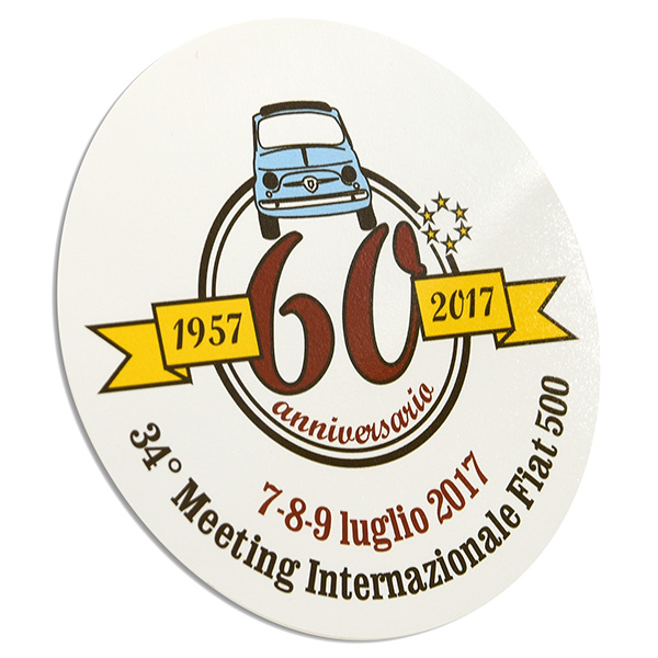 FIAT 500 CLUB ITALIA 500 60 anni Memorial Sticler