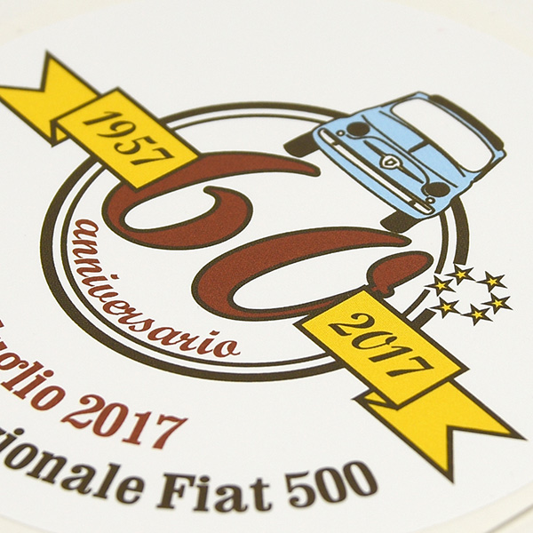 FIAT 500 CLUB ITALIA 500 60 anni Memorial Sticler