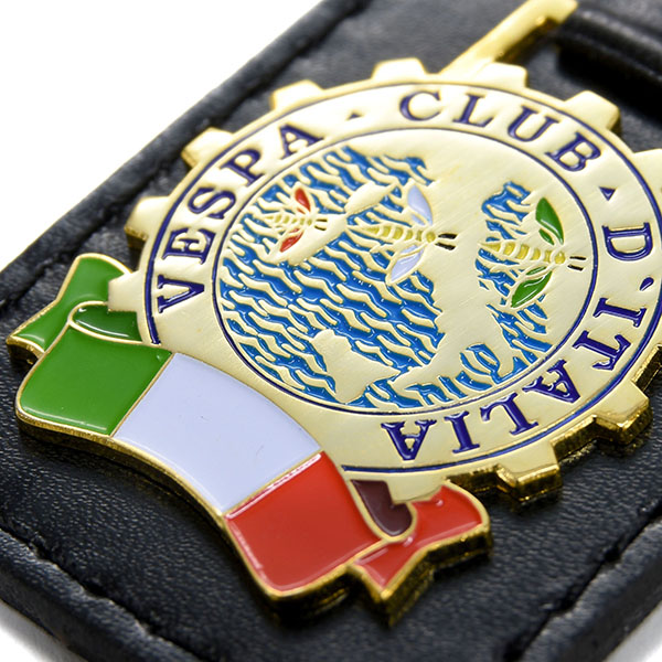 Vespa CLUB ITALIA Leather Base Keyring