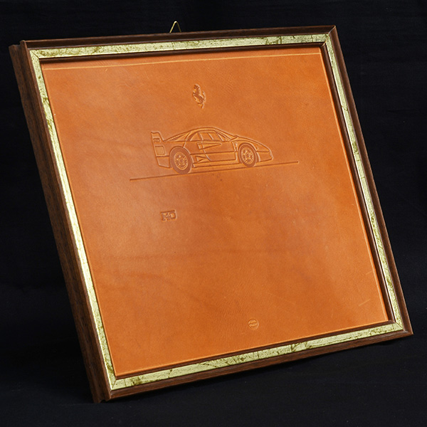 Ferrari F40 Leather relief with Frame by schedoni